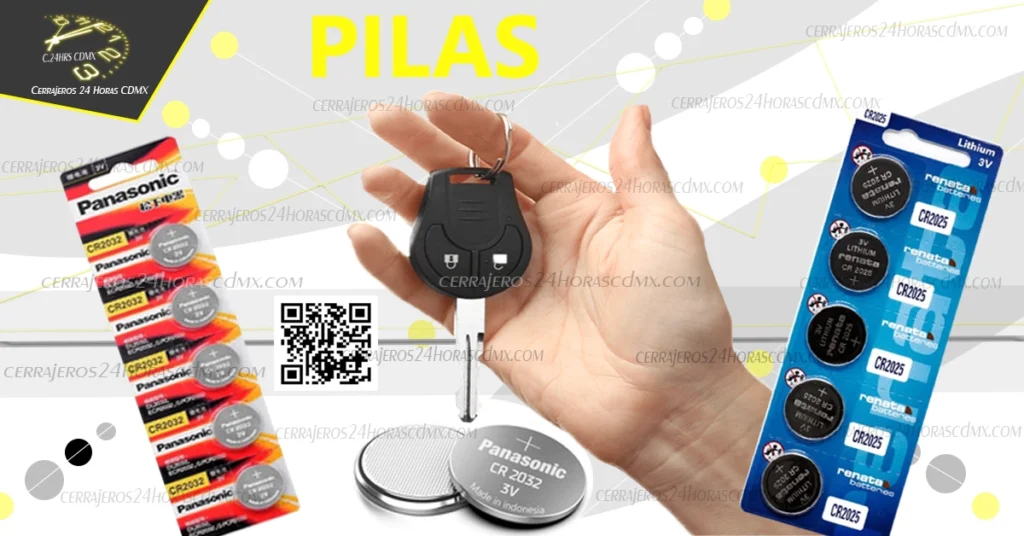 Cambio de pilas para llaves de autos en CDMX
